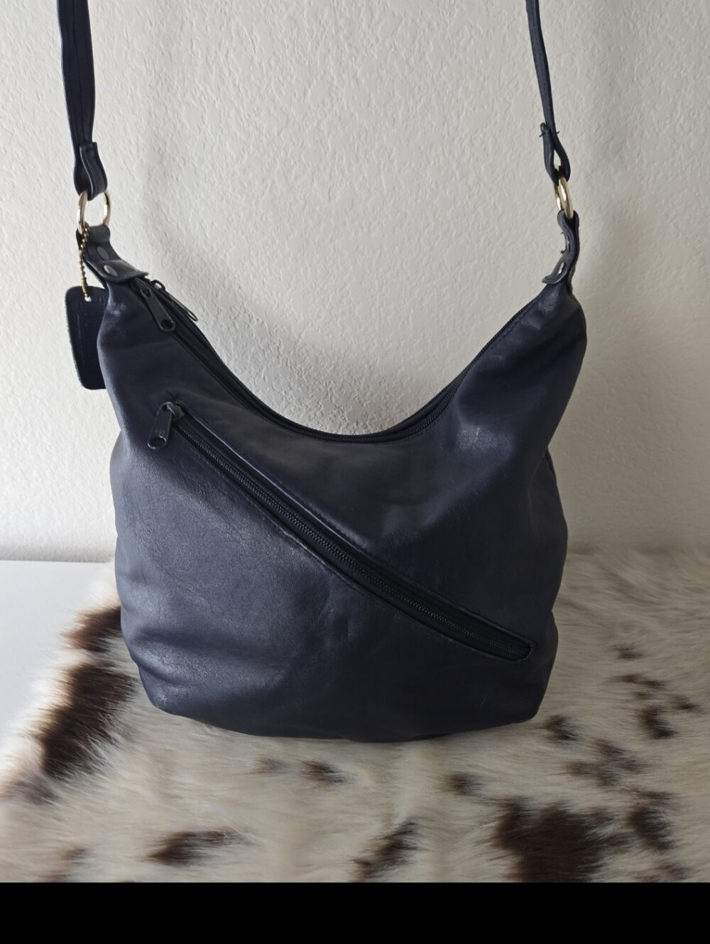 Worthington Navy Blue Hobo Shoulder Bag